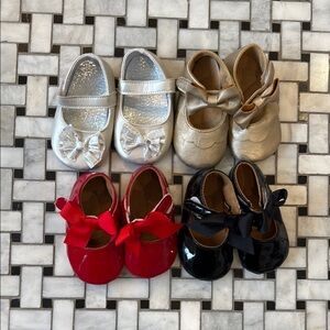 Charming Baby Walker Shoes Set - Silver, Gold, Red, Black